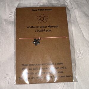Flower Charm Wish Bracelet